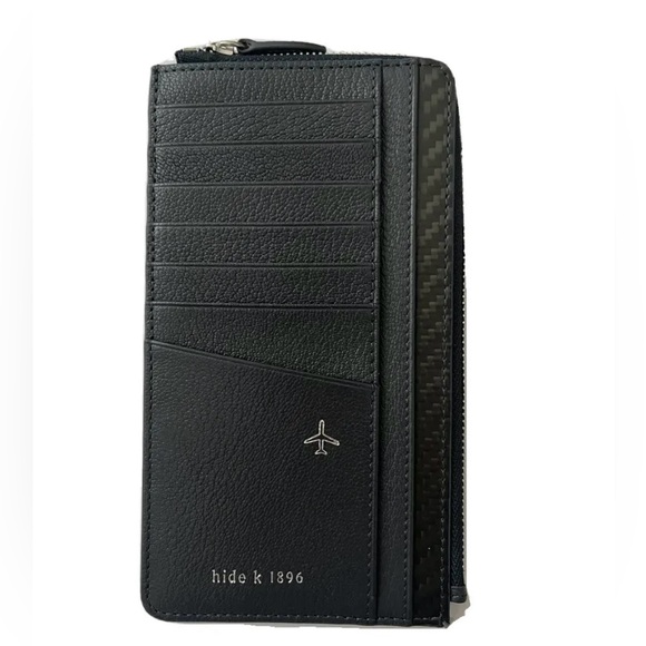 hide k 1896 RFID Blue Leather Travel Documents
Wallet - Picture 2 of 5